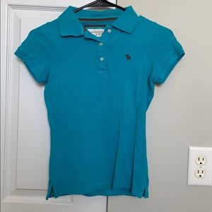 Teal Abercrombie and Fitch Polo